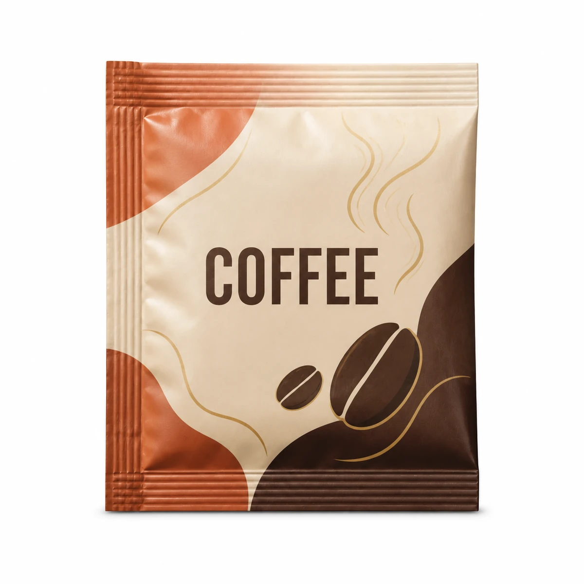 Printed three-side-seal sachet, a published VFFS family