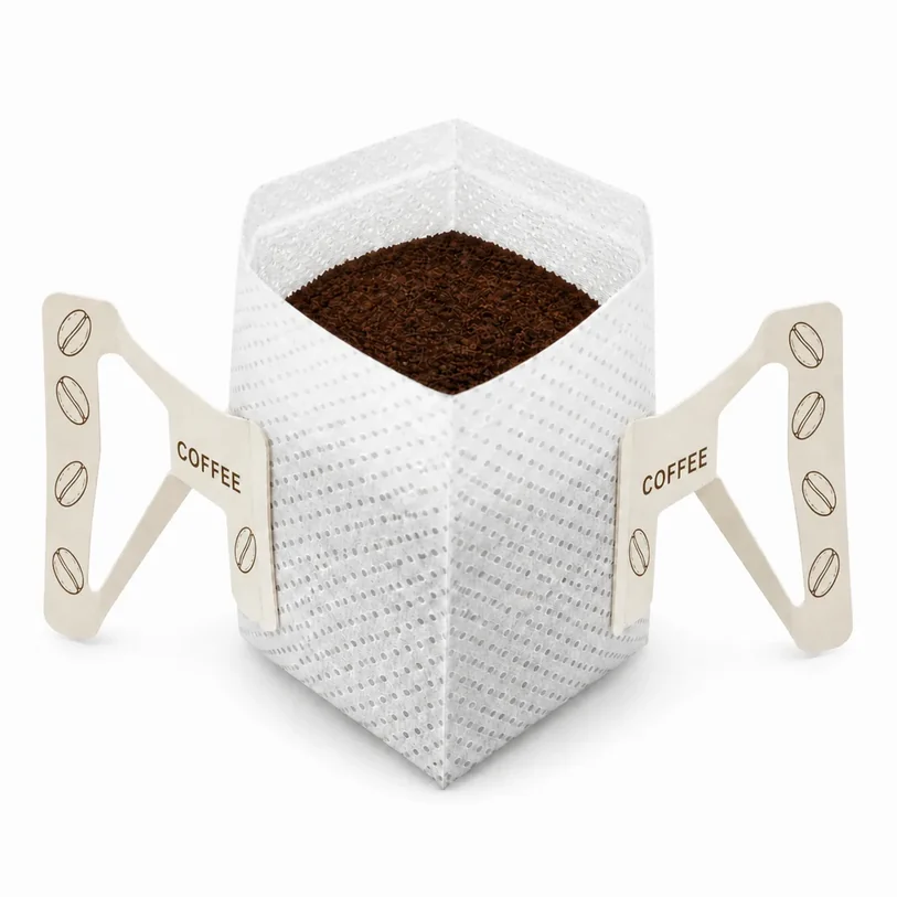 Hanging-ear drip coffee filter bag